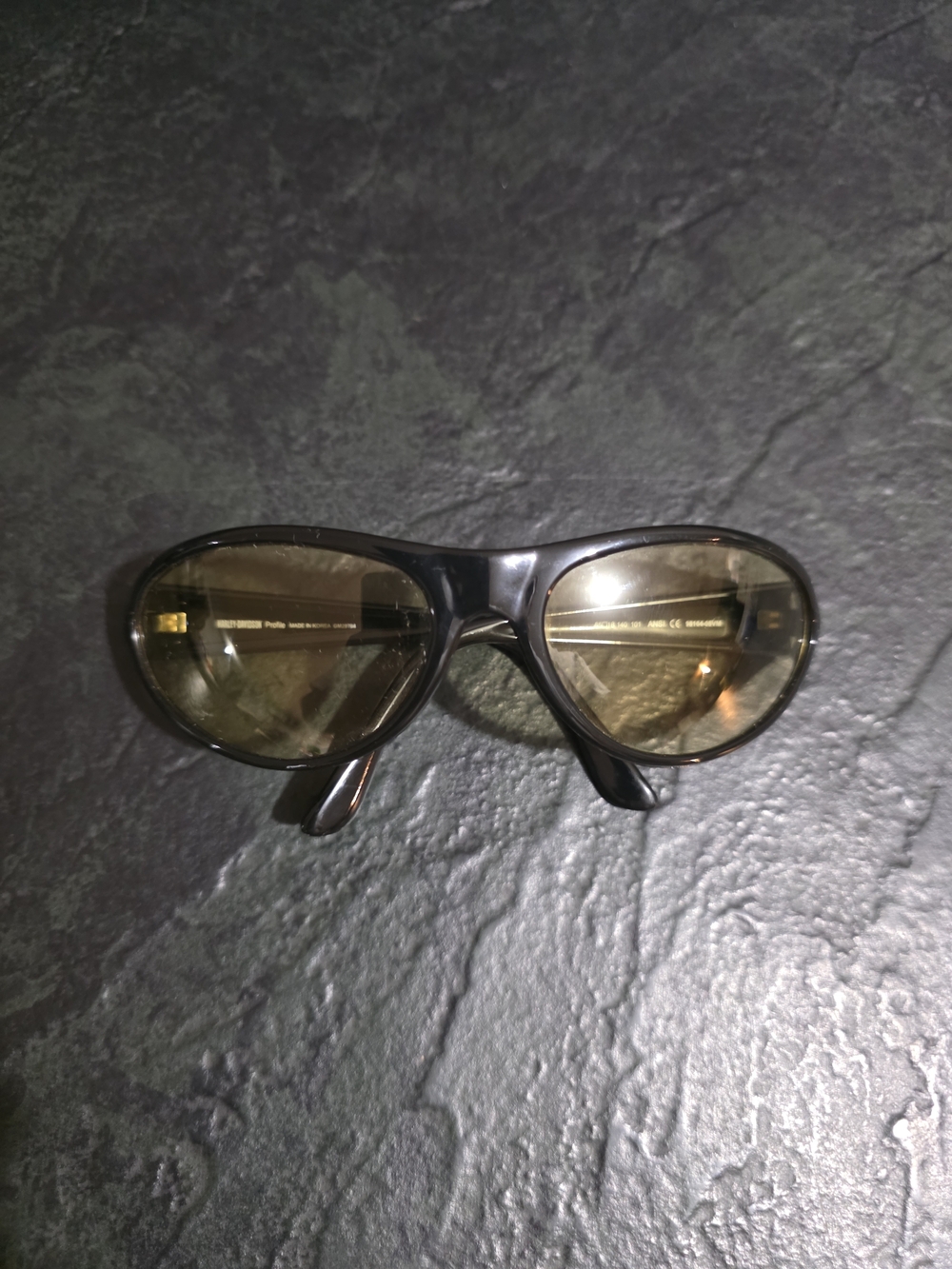 Vintage HarleyDavidson Profile Motorcycle Sunglasses Wrap Tinted Korea98164-08VM